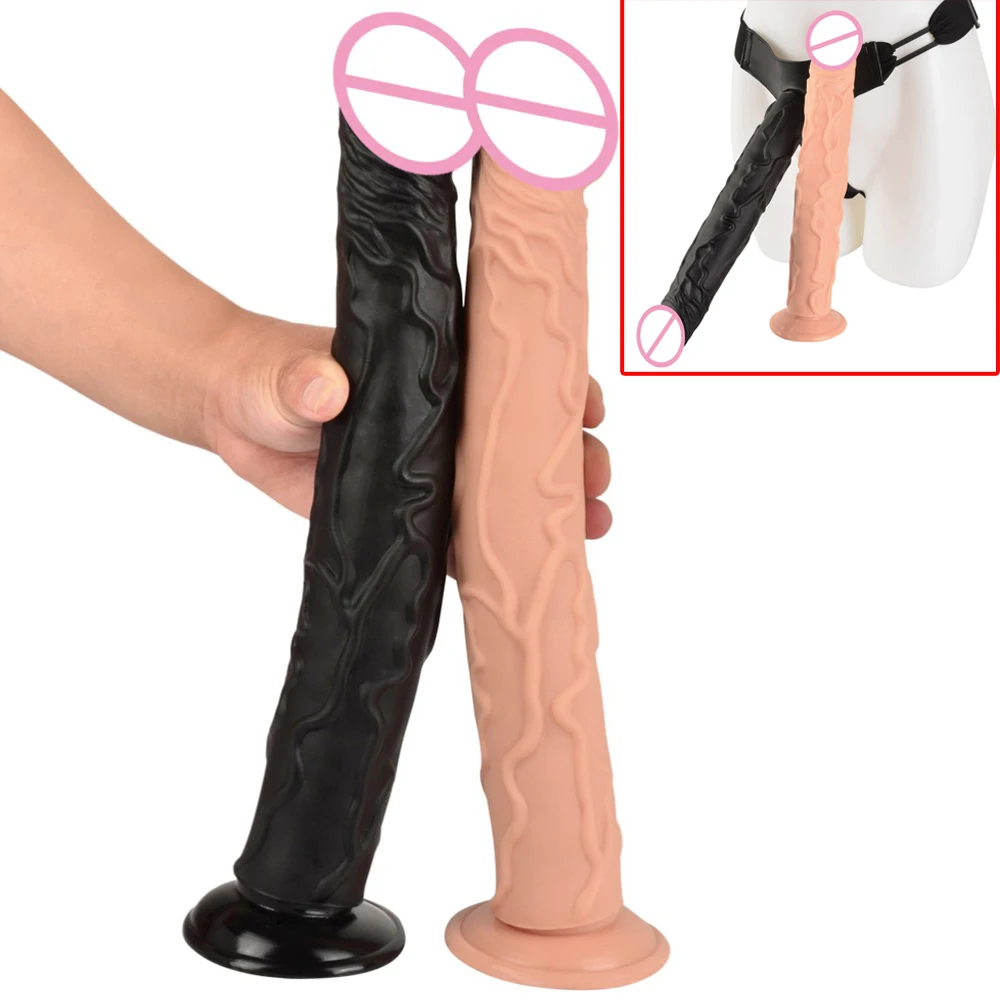 Купить Секс товары | 35*5cm Super big dildo with suction cup sex toys for  lesbian woman strapon hores dildo huge dildos for women realistic penis