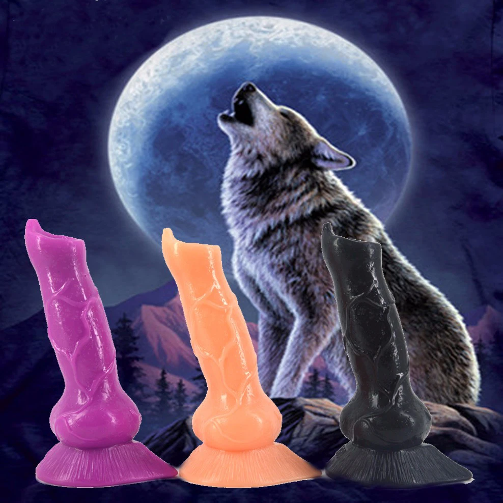 Купить Секс товары | FAAK Animal dog dildo big fake wolf penis suction  artificial dick sex toys for women Flexible cock adult sex products anal  dildo