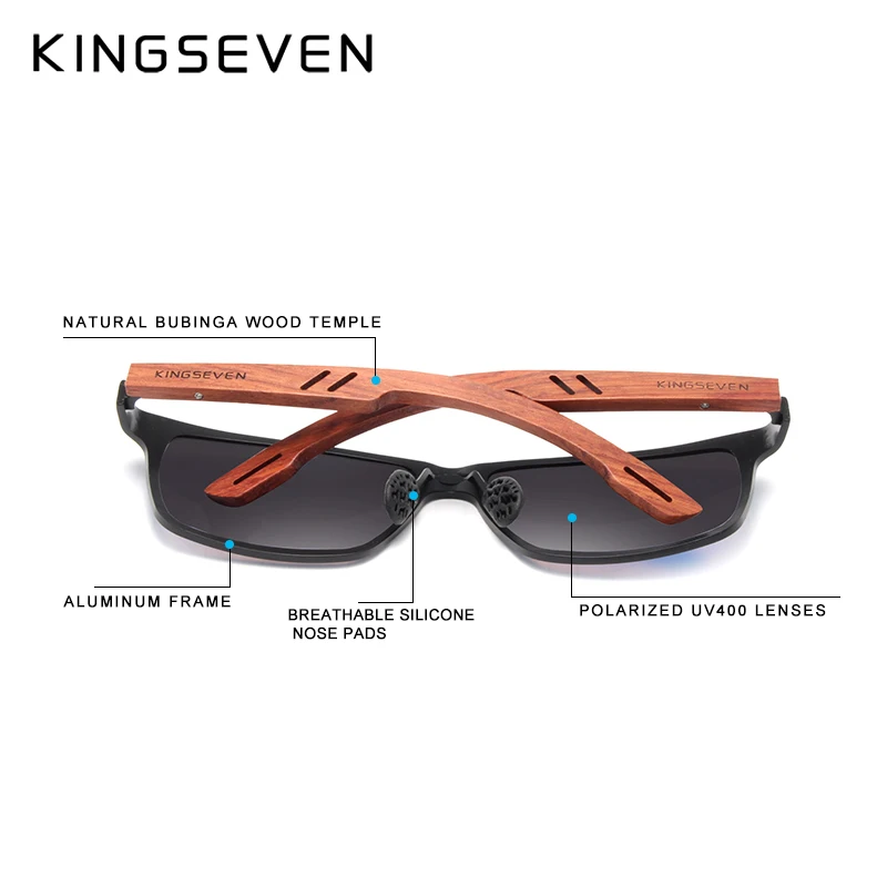 Αγορά Ανδρικά γυαλιά  KINGSEVEN Handmade Wooden Eyewear Polarized