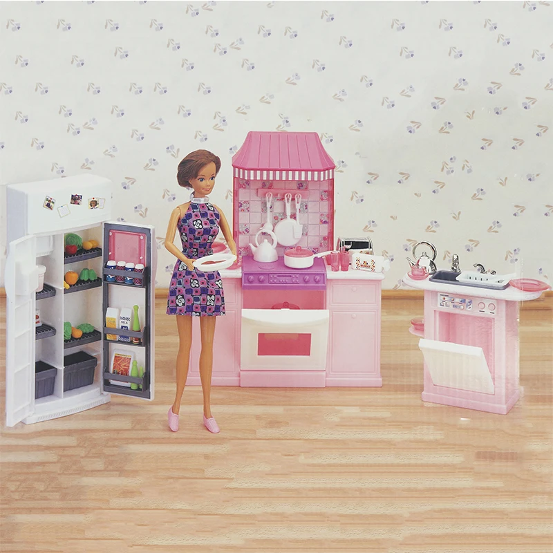 barbie furniture deluxe gift set