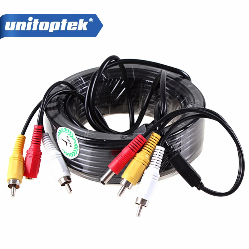 5M / 10M / 15M / 20M Security CCTV Cable RCA CCTV Camera Video Audio AV Power Cable For Surveillance Camera DVR System-animated-img