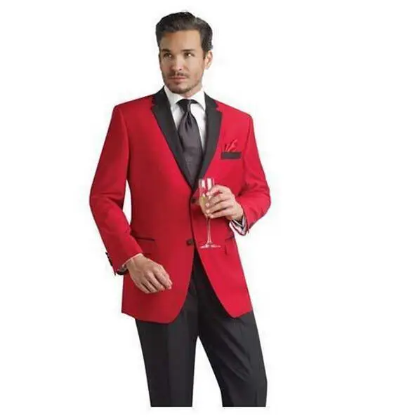 red jacket suit