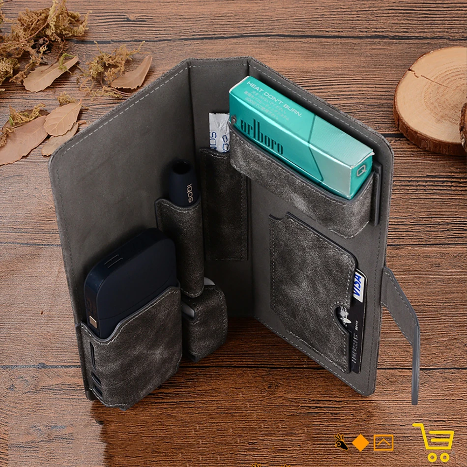 For Iqos Iluma And Iqo Leather Pouch Case Cover E-cig Accessories  Shockproof Ll