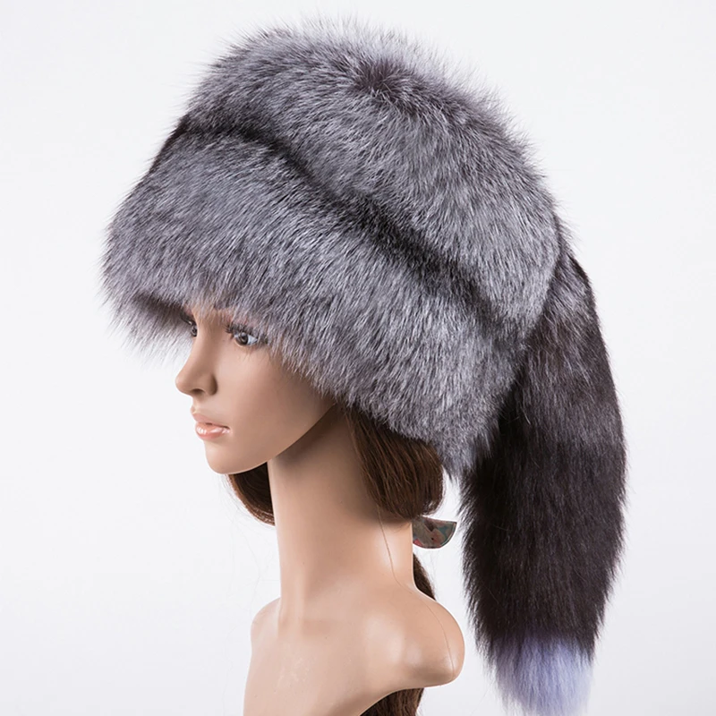 fox hat with tail