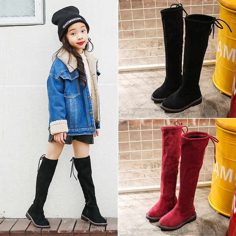 Young girls knee high boots Clearance