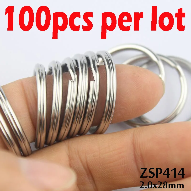 300Pcs Key Chain Rings Kit, 100Pcs Keychain Rings with Chain and 100Pcs  Jump Rin