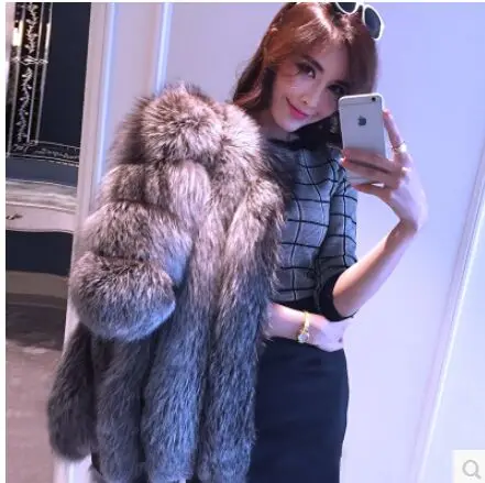 synthetic fur jacket