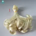 1pcs 15cm&25cm*100cm doll hair Pear rolls wigs for dolls ftis 1/4 1/3 1/6 bjd doll golden \ brown and other colors preview-2