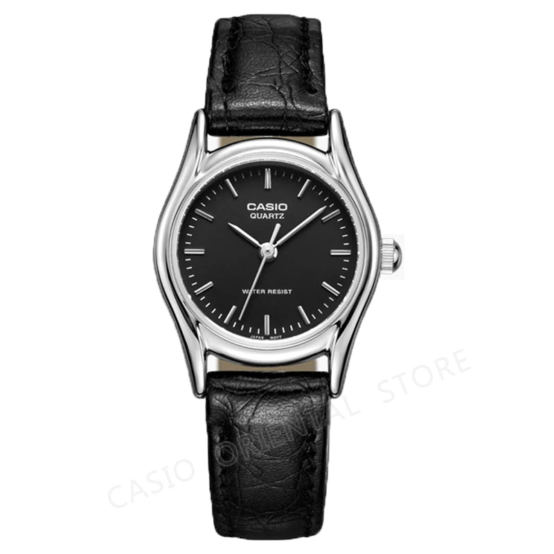 casio leather watch for ladies