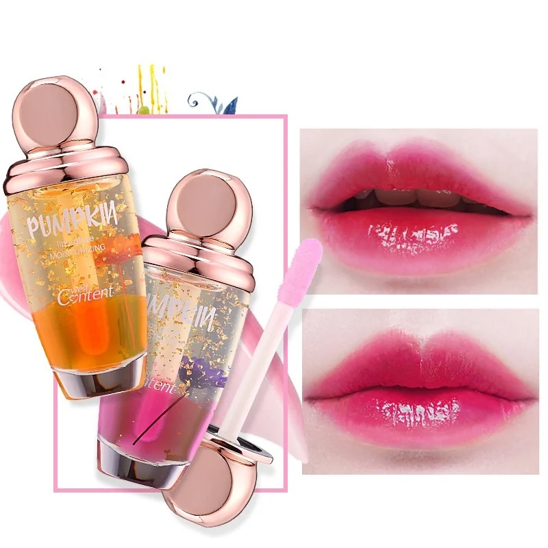 gold foil flower lipstick