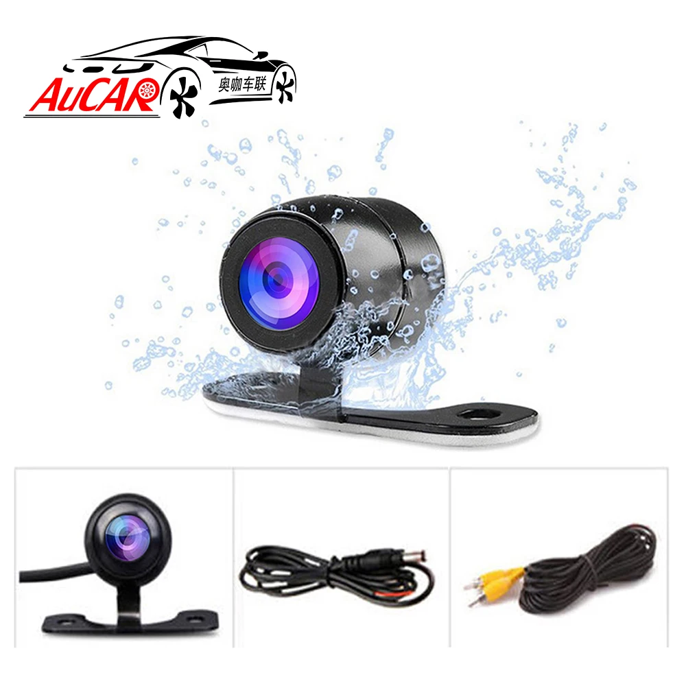 AuCAR Universal Front Camera Car Front View Parking Camera Waterproof DC  12V Night Vision