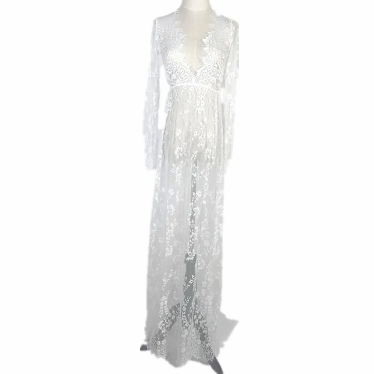 sheer dress White Lace Dress See 