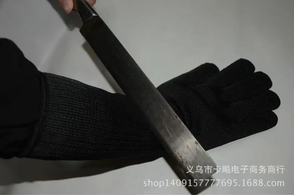 Αγορά Ψάρεμα  free shipping supper length 1 pairs Anti-cut Anti-slip  Outdoor Hunting Fishing Glove Cut Resistant Protective Fillet Knife Glove