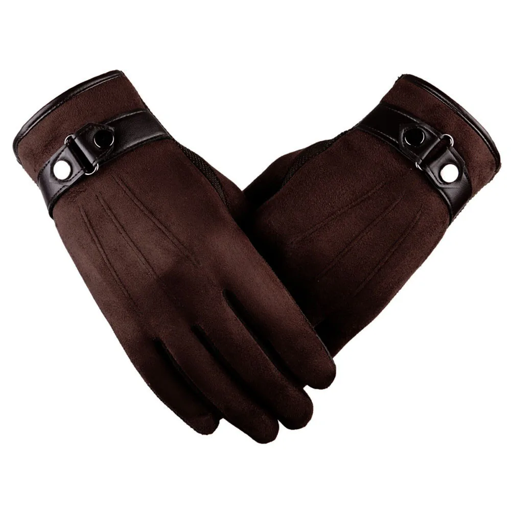 leather gloves winter mens