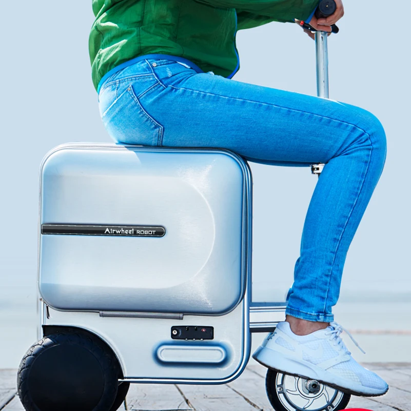 electric riding suitcase