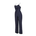 Elegant Striped Sexy Spaghetti Strap Rompers Womens Jumpsuit Sleeveless BacklessBow Casual Wide legs Jumpsuits Leotard Overalls preview-6