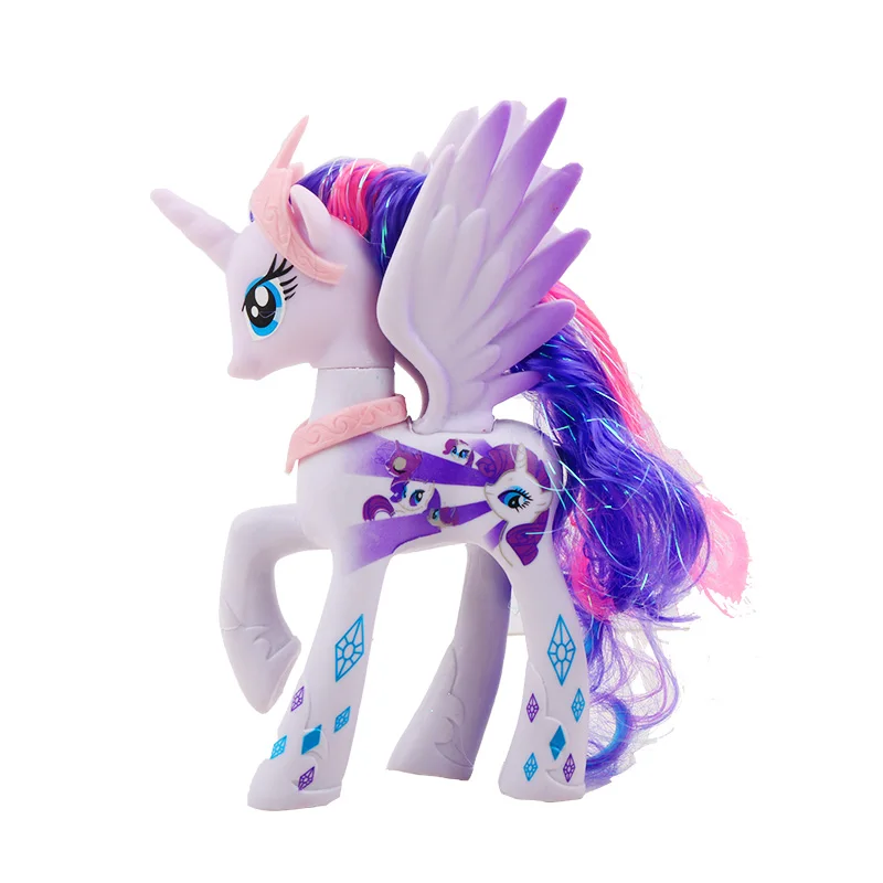 14cm My Little Pony Toys Friendship is Magic Pop Pinkie Pie Rainbow Unicorn  Pony PVC Action