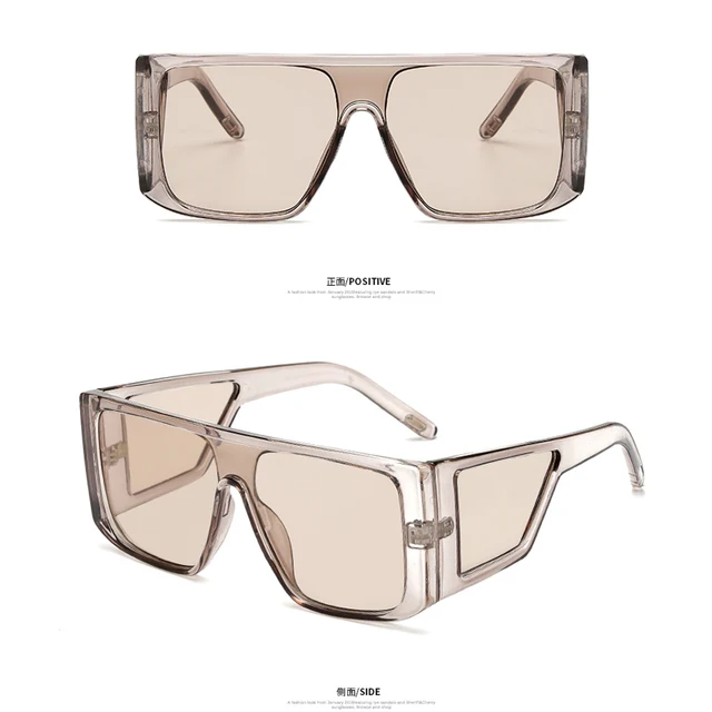 Long Keeper Oversized Square Sunglasses Men Women Full Frame Shield  C-Am6935