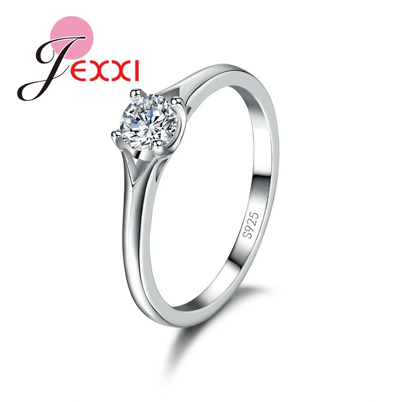 New Fashion Classic Woman Wedding Engagement Bridal Ring 925 Sterling Silver With Double U Design Cubic Zircon Jewelry-animated-img