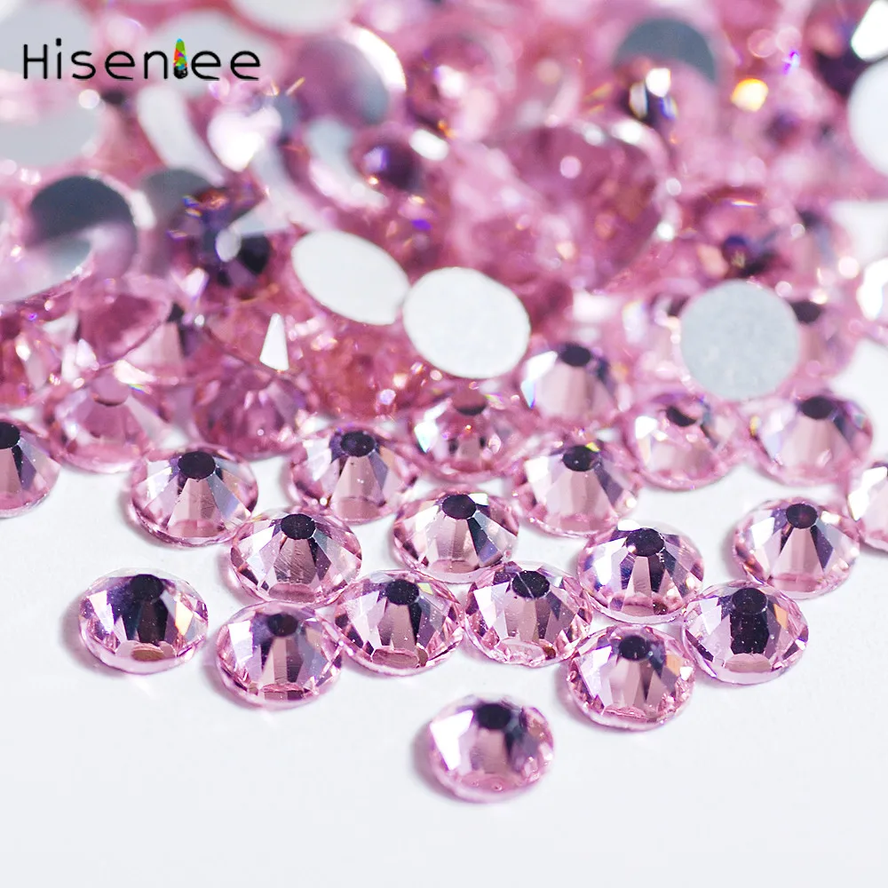 Pink Nail Bulk Rhinestone Style With Flat And Pointed Bottom For DIY For  Manicure Ornament Accessories Gemstone Glass Crystal