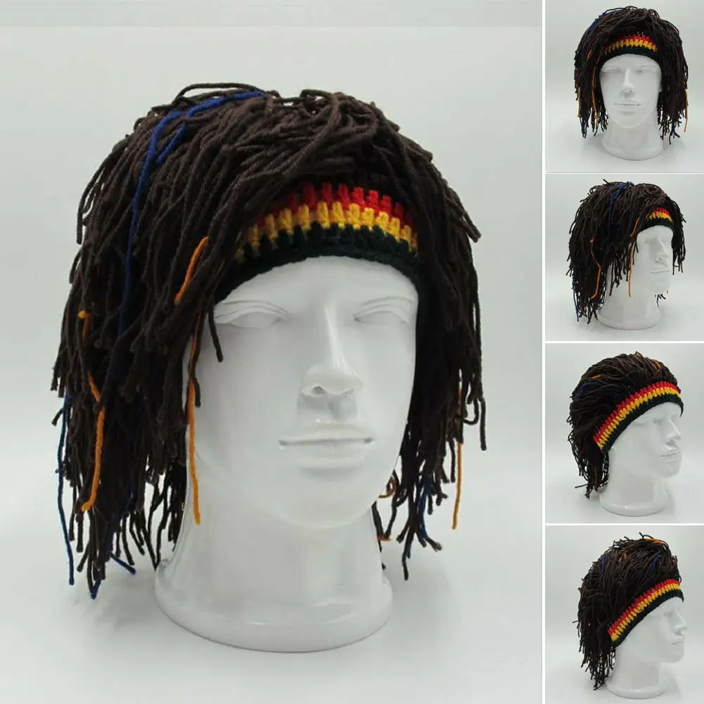 rasta hat wig