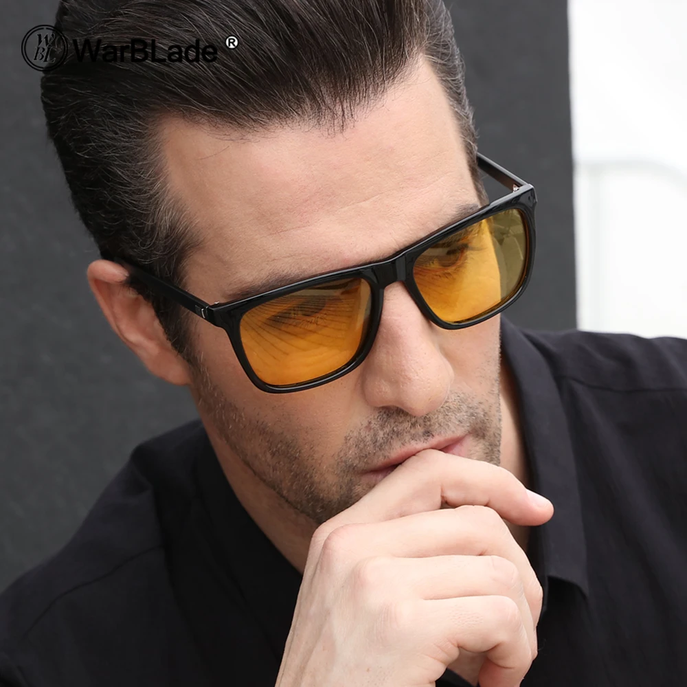 Dervin Black Frame Yellow Lens Men Women Rectangular Sunglasses for  Driving/Shooting (Yellow) - Perfect for Any Weather : Amazon.in: Fashion