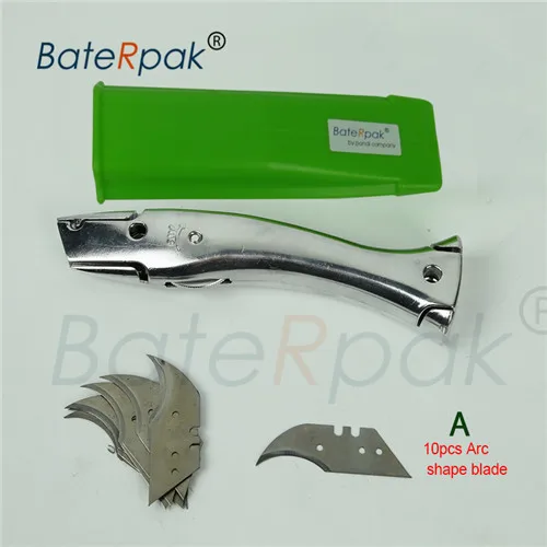 Aluminum Alloy Retractable Box Cutter, Boxes Opener Heavy Duty Razor Blades  Utility Knife for Cardboard, Carton and Warehouse
