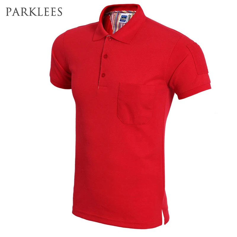 short sleeve pocket polo