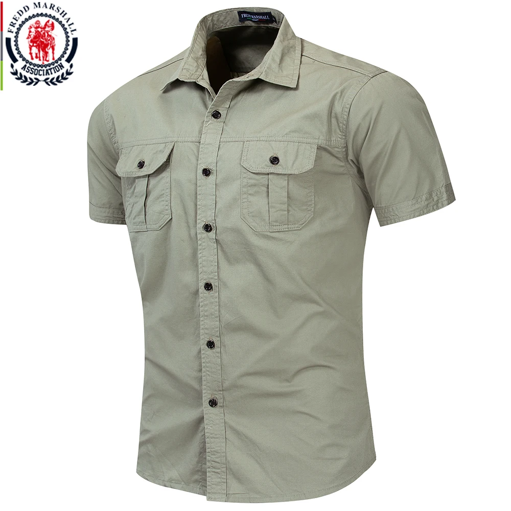 mens short sleeve military shirt