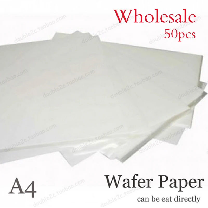 A4 Size Edible Rectangle Rice and Wafer Paper Sheets Edible Printer Paper  With 0.35MM Thickness For Candy Packaging - AliExpress