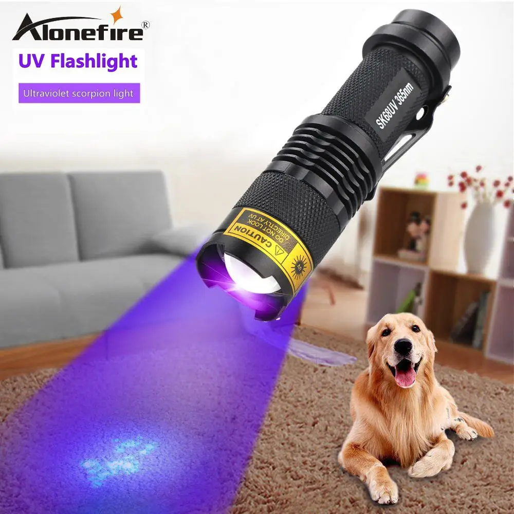 I0DO i0do rechargeable uv flashlight black light scorpion flashlight for  pet urine detection uv light for resin curing