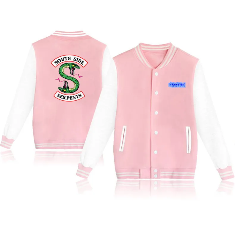 Cumpără Hoodies & jachete 2018 winter hip hop south side serpents Riverdale streetwear Riverdale SouthSide Mens Jacket men outerwear coats 4XL