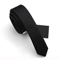 איכות גבוהה 2024 עניבות חדשות לגברים 4cm gravata עניבה שחורה רזה משי צר סקיני משלוח מהיר עם מכירת קופסת מתנה