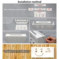 Smiley Face White Wood-Plastic Board Wireless Wifi Router Organizer For Home Office Store Cable Storage Box Small Medium preview-4