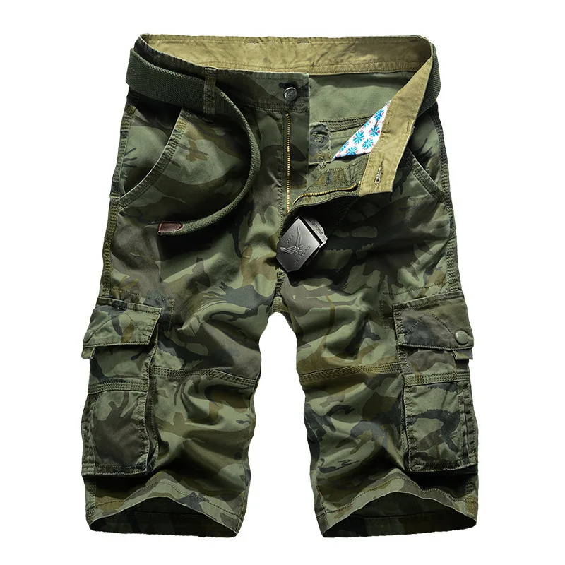 Camouflage Camo Cargo Shorts Men 2024 New Mens Casual Shorts Male Loose Work Shorts Man Military Short Pants Plus Size 29-44-animated-img