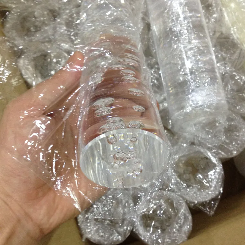 Clear Acrylic Rod With Bubbles Many Sizes For Choice