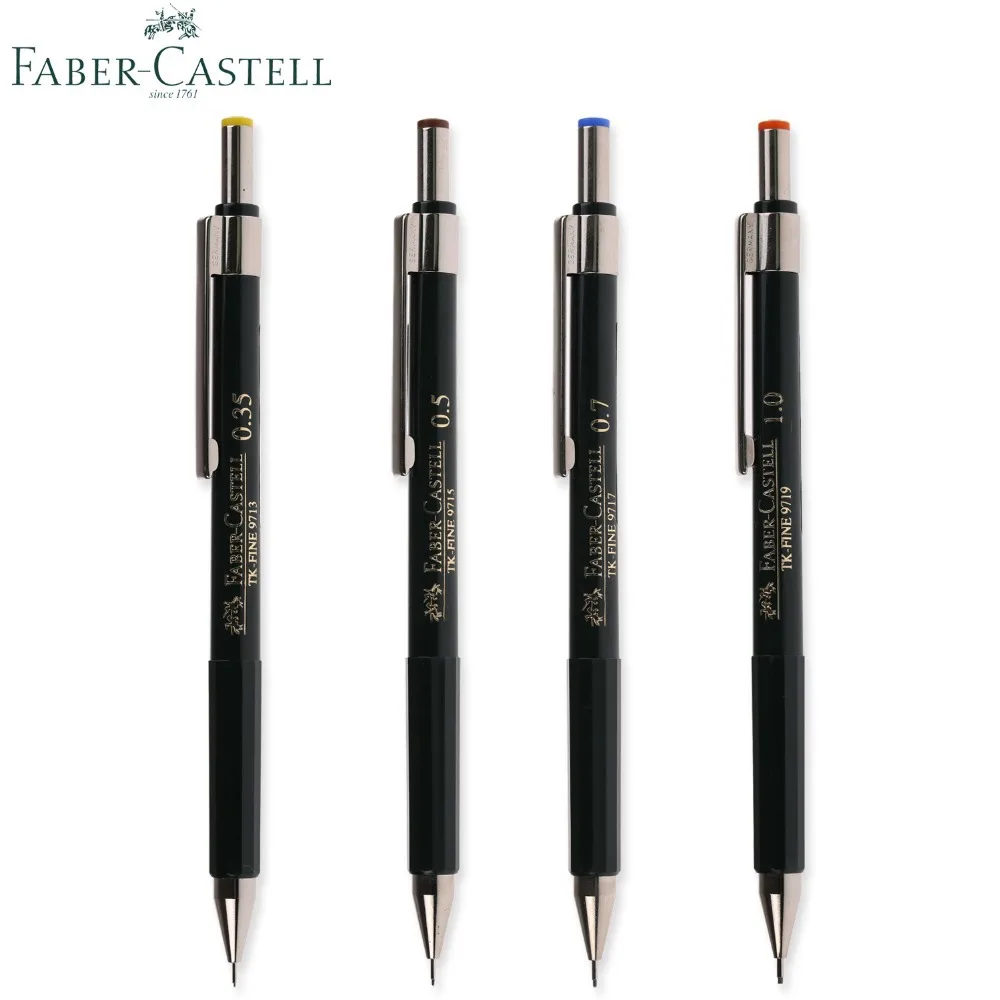 Faber-Castell Mechanical Pencil 0.5MM Lead Core 1Piece Traingle Pen  Anti-slip Design Cute Pencil For School Supplies With 4Color - AliExpress