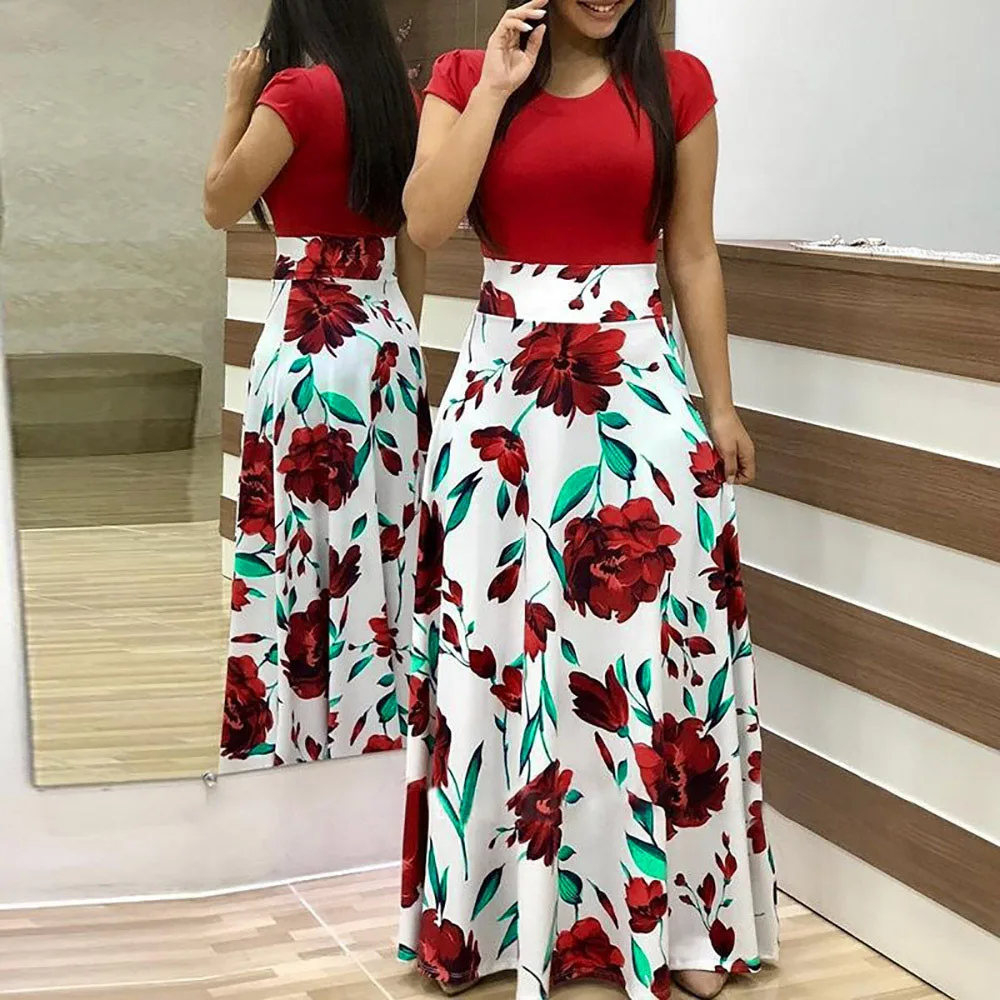Womens Dresses Fashion Casual Floral 