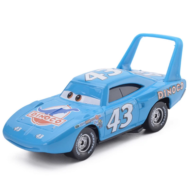 blue dinoco car from cars