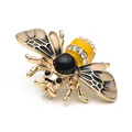 Wuli&baby Insect Bee Brooches Pines Metalicos Enamel Pins Metal Insect Brooche Banquet Broche Gift Hat Scarf Collar Cuff Pins preview-3