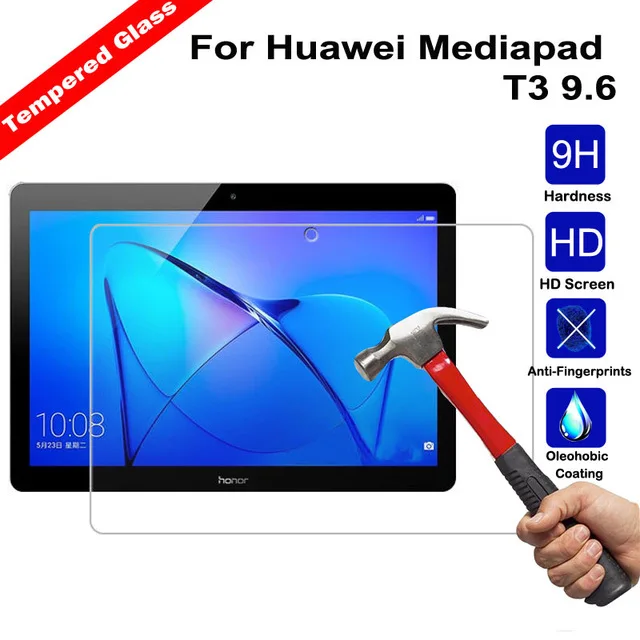 Screen Protector Tempered Glass For 9.6" Huawei MediaPad T3 10 AGS-L09 AGS-L03 Honor Play Pad 2 Tempered Glass Protective-animated-img