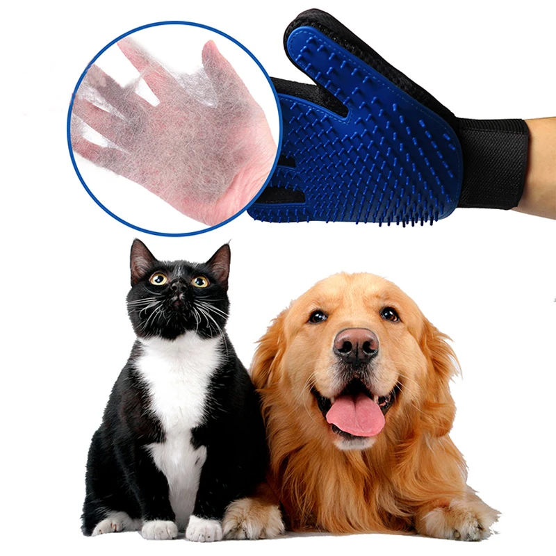 silicone pet grooming glove