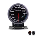 Dynoracing 60MM Black Face Car Oil Temperature Gauges 50-150C Oil Temp Sensor With Red & Amber Lighting Car meter TT101481