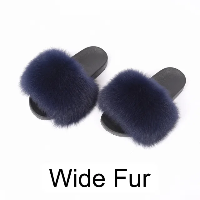 fur slippers sliders