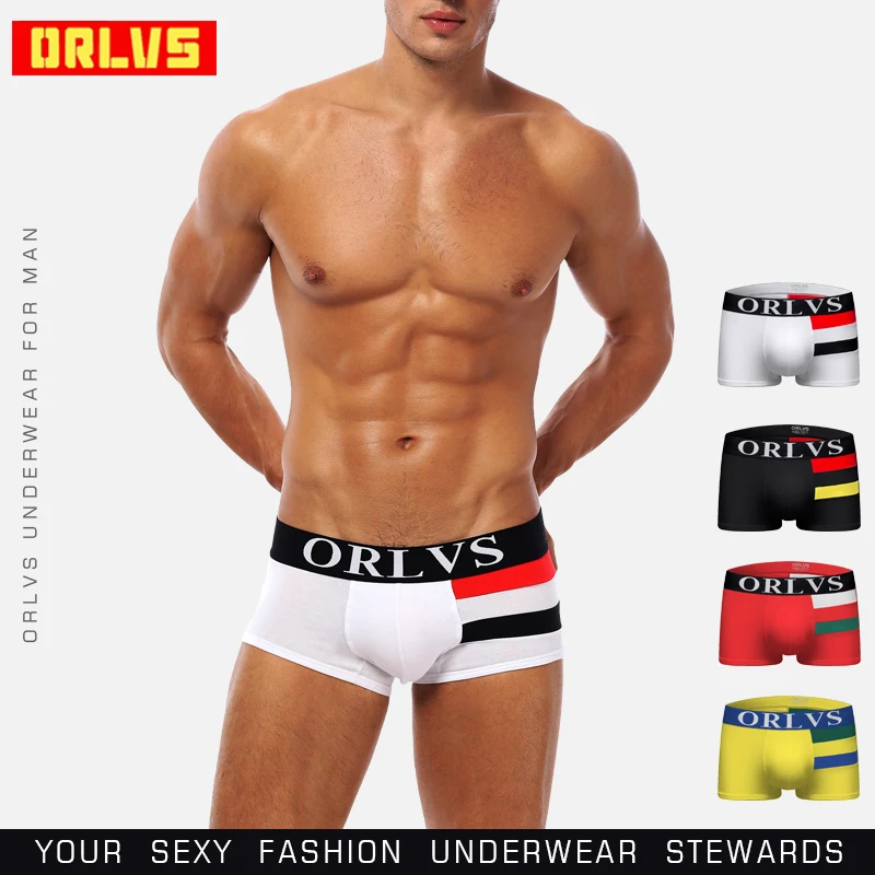 Orlvs Brand Breathable Male Boxers Men Underwear Male Panties Cotton  Comfortable Underpants Men Quick Dry Sleepwear Or06