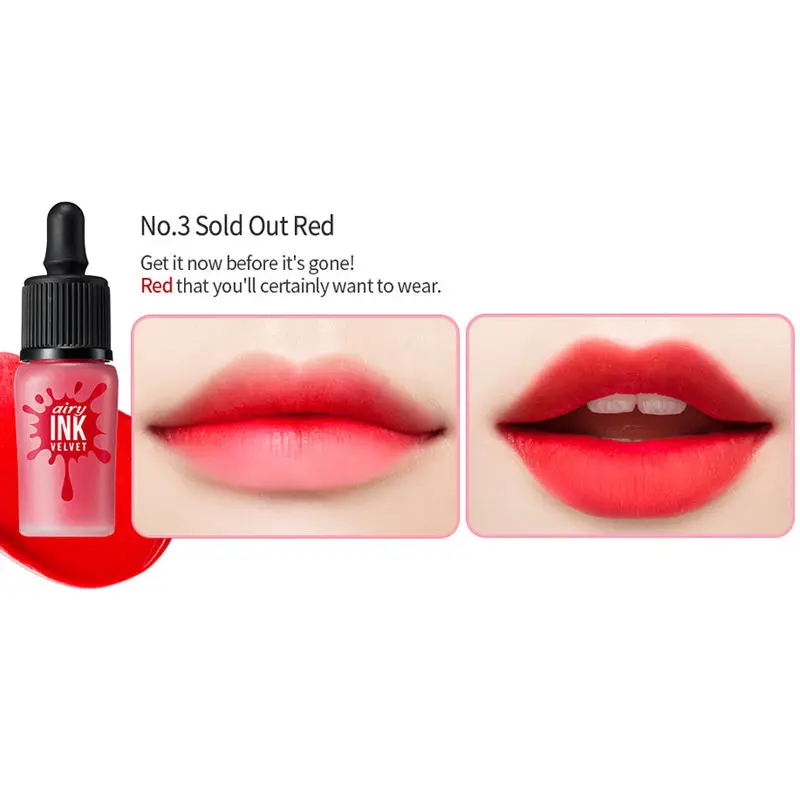 peripera ink airy velvet sold out red