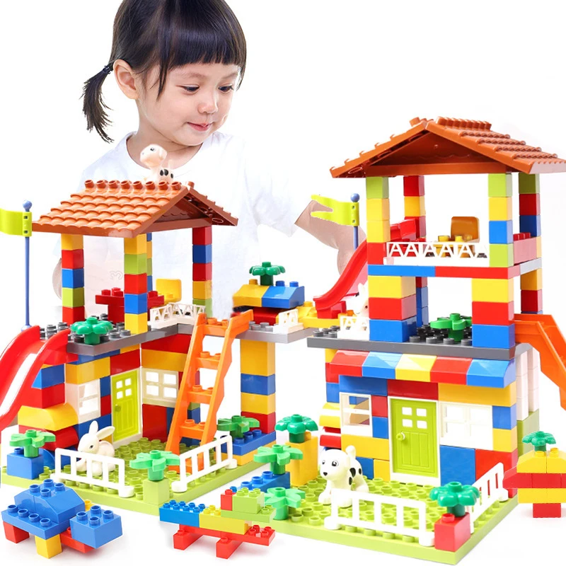 Classic Big Size Building Blocks House 