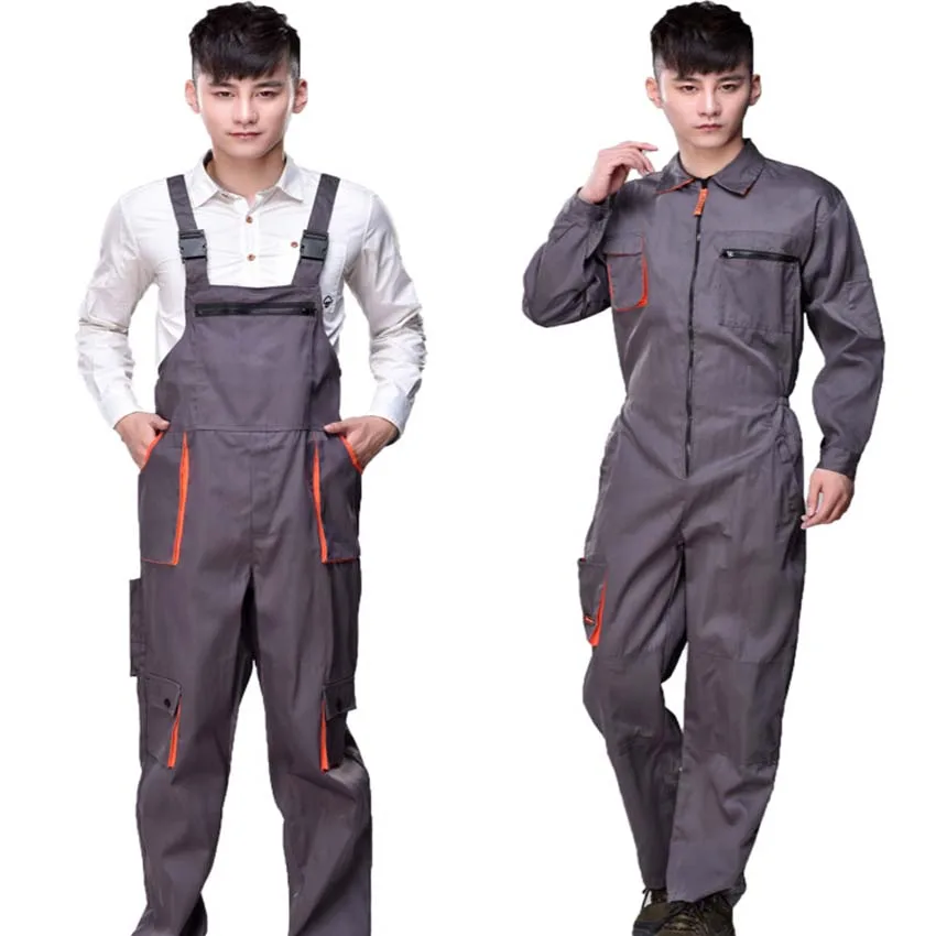 Work Bib overalls men women protective coverall repairman strap jumpsuits trousers working uniforms Plus Size 4XL coveralls-animated-img