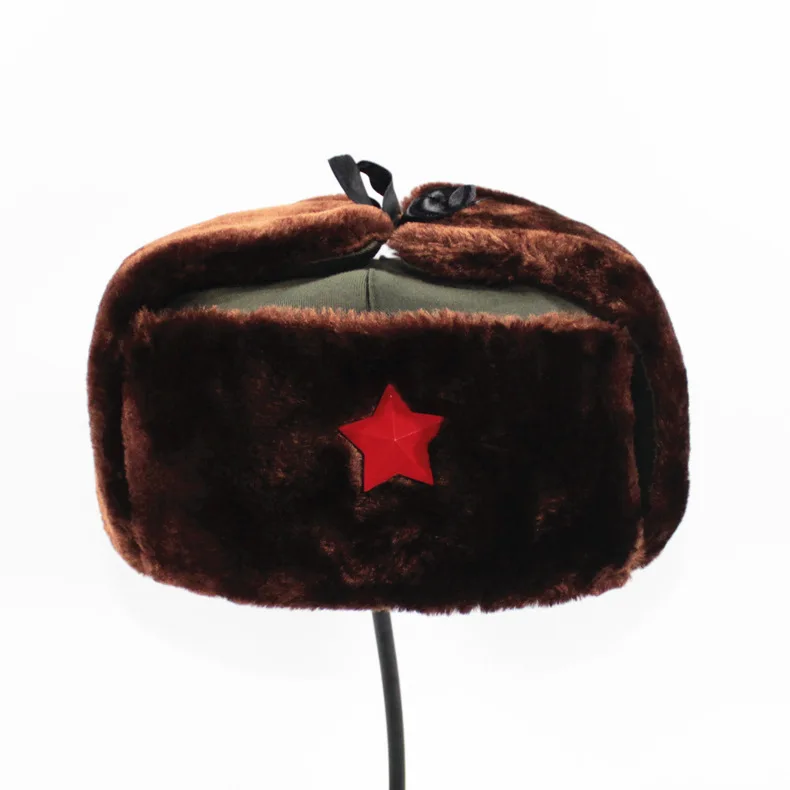 army hat with ear flaps