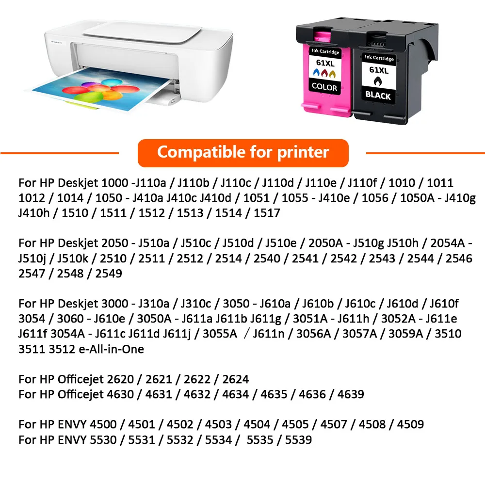 hisaint for HP 61XL 61 ink cartridge 